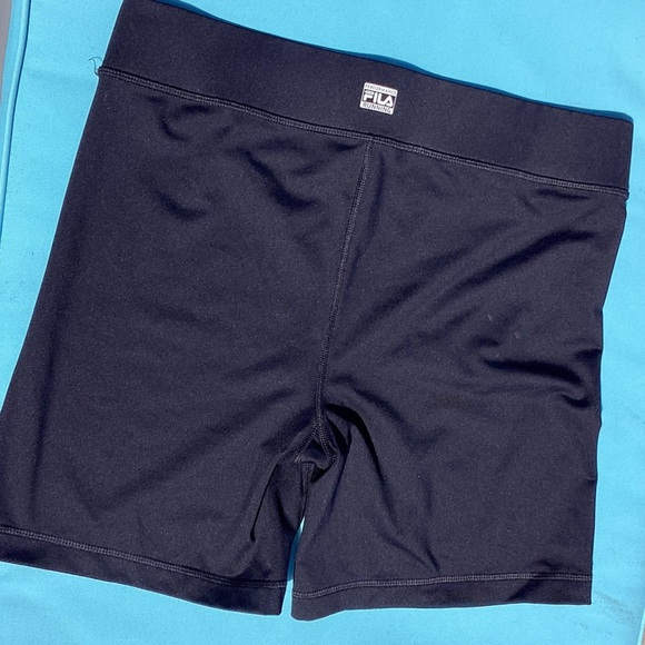 FILA Black Bike Shorts with Elastic Waistband - Picture 4 of 7